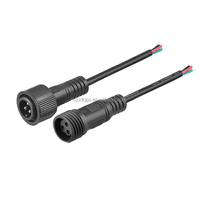 Connecteur de câblage étanche IP65 M15 en gros avec 2-3 conducteurs mâle/femelle, 6A, en cuivre/nylon pour système d'énergie solaire