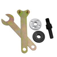 Kit d'accessoires pour perceuse électrique sans fil : conversion en meuleuse d'angle, clé, tige de connexion, disque de coupe, polissage bois/métal