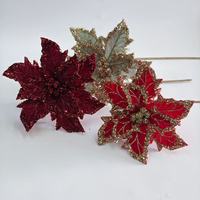 Fleurs artificielles en polyester pour décorations de Noël – Couleurs et tailles personnalisées pour extérieur, maison, centre commercial, fêtes et festivals