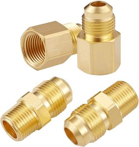 Raccord d'adaptateur en laiton évasé <span class=keywords><strong>femelle</strong></span> de 3/8 pouces par raccord mâle évasé de <span class=keywords><strong>1</strong></span>/<span class=keywords><strong>2</strong></span> pouces - Product Image 3