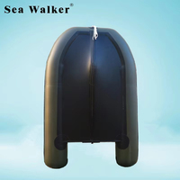 Bateau pneumatique Seawalker certifié CE de haute qualité, 2,3 m, avec plancher en aluminium, pagaies et rames