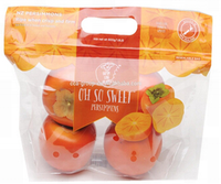 Benutzer definierte klare Kunststoff Banane Apfel Orange Trauben schutz Verpackung Taschen Heiß siegel Frisch obst Reiß verschluss Beutel