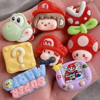Mini charms en résine à dos plat, cabochons de dessins animés, ornements artisanaux, décorations à coller, accessoires DIY, mode de Noël, coques de téléphone
