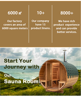 Sauna à domicile avec poêle à bois Sauna en bois de cèdre Sauna modulaire d'extérieur OEM