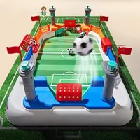 Mini Jeu de Football de Table Sportif, Jeu de Baby-Foot en Plastique pour Deux Joueurs, Jouets de Football d'Intérieur