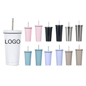 Wholesale 500/750ml Powder Coated <b>Coffee</b> Cup Custom Logo Promotional Gift Tumbler - Product Image 1