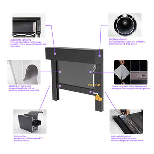 Ziptrack Hướng dẫn sử dụng và cơ giới mù hiện đại vải ngoài trời con lăn bóng râm Windproof thông minh rèm cửa sổ tùy chỉnh - Product Image 3