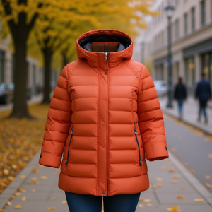 HDJ Plus Size Windbreaker FD86 Women Coat <b>Jacket</b> M 4XL Reversible Lightweight Outerwear - Product Image 3