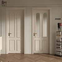 Portes intérieures/extérieures en polymère moderne et en bois massif APT, surface finie imperméable pour usage domestique et commercial