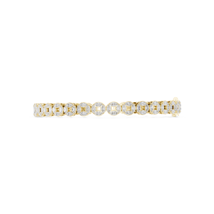 Bracelet moderne en diamant de culture en or, bijou étincelant, accessoire de mode pour événements spéciaux et usage quotidien - Product Image 2