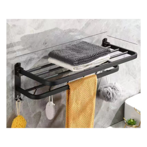 Escurridor de <span class=keywords><strong>ducha</strong></span> de hierro montado en la pared, estante de almacenamiento de esquina de baño sin perforaciones, soporte para champú, organizador, accesorios de baño - Product Image 2