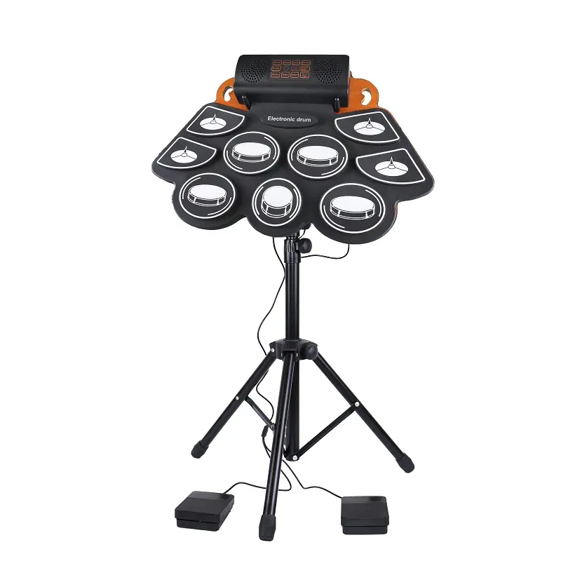 HQC1 New Style Mini Electronic Drum Electron Pad Roll Up Drum Hand Roll Up Drum
