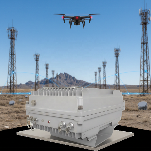 Robust Fixed IP Mesh Radio Rugged FHSS Mesh Networking Radio 10W Fixed Base Station Communication with AES256 Security
