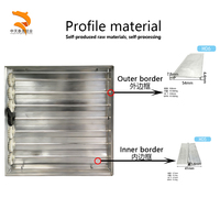 Amortisseur de volume en aluminium multi-lames réglable manuellement moderne pour la climatisation et l'utilisation en entrepôt