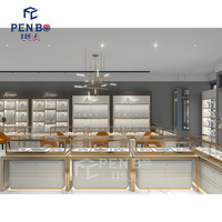 Conception de magasin de bijoux commercial, rendu 3D professionnel, dessin de plan d'aménagement, idée de design d'intérieur pour bijouterie en or, PENBO personnalisé