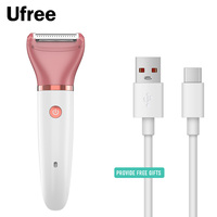 Tondeuse bikini 3-en-1 UFREE pour femme, rasoir électrique rechargeable USB, lames en acier inoxydable, étanche IPX6, usage hôtelier
