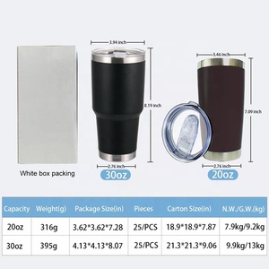 Vaso Térmico para Auto ZY de 20oz con Recubrimiento en Polvo, Color Morado Claro, Negro Café y Transparente - Product Image 3