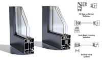 Fenêtres pliantes en matériau de haute qualité avec conception de glissière Style moderne et personnalisable à pliage facile