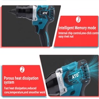 ATO A8182 pistolet à écrou de Rivet Rechargeable outils électriques portables pistolet à écrou de Rivet automatique sans fil