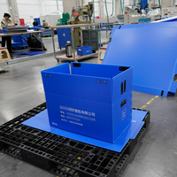 PP Hohlplastik Coroplast-Platten Logistik-Container-Box Poly-Wellpappe Corflute ESD Antistatische Box Trennwände Umlaufbehälter