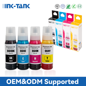 INK-TANK <span class=keywords><strong>664</strong></span> T664 T6641 - T6644 Encre colorée compatible en vrac à base d'eau pour recharges d'imprimantes <span class=keywords><strong>Epson</strong></span> L130 L120 L220 - Product Image 1