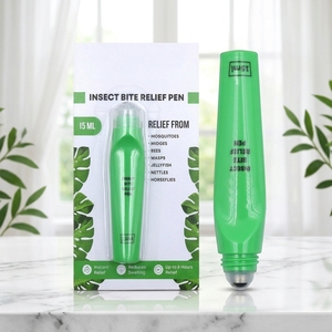 ยาแก้คันหลังถูกแมลงกัด 15 มล. สูตรใหม่จากโรงงาน ไม่แสบ ไม่เหนียว ปราศจากสาร DEET ผลิตจากพืช ปลอดภัยสำหรับทุกคนในครอบครัว แบบโรลออน - Product Image 1