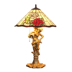 Lámpara de Mesa de Estilo Clásico Personalizada con Rosa, Flexible, de ABS, para Estudio, Dormitorio, Cafetería, Sala de Exposiciones, Restaurante Musical, Arte Decorativo - Product Image 3