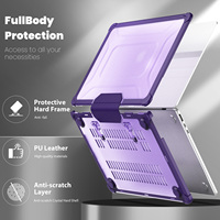 Funda de Alta Calidad para Laptop Mac Book Air 13.6 2022/2024 M2 A2681/M3 A3113, Funda Transparente con Soporte Ligero y Protector