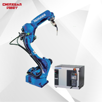 Brazo de robot YASKAWA flexible y de bajo precio con máquina de soldadura RD500S y soplete de soldadura Mig para un potente robot de soldadura por arco