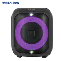 STARQUEEN Altavoz Portátil con Molde Privado, Altavoz TWS BT Recargable, Altavoz para Fiestas al Aire Libre con Luces Cambiables
