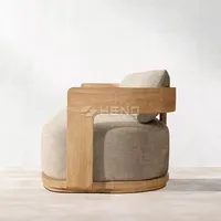 Canapé d'extérieur en teck contemporain de luxe, mobilier de jardin haut de gamme en forme de L pour hôtels