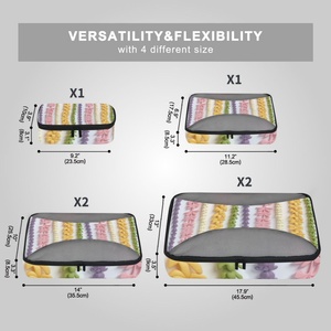 Hotsales Custom Hawaiian Puakenikeni <b>Lei</b> Printed 6PCS Travel Organizer Travel Accessories Compression Packing Bag - Product Image 5