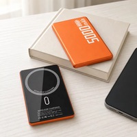 Batterie externe magnétique ultra-fine en métal sans fil 5000mAh 10000mAh PD 20W à charge rapide portable pour iPhone et Android