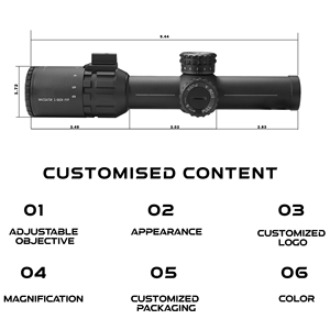 กล้องเล็งยุทธวิธี TYPHON 1-6x24 FFP LPVO สำหรับการล่าสัตว์ - กล้องเล็งแบบ First Focal Plane สำหรับการล่าสัตว์และการใช้งานทางยุทธวิธี พร้อมสกรูล็อค - Product Image 4