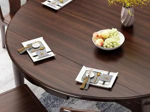 <span class=keywords><strong>Tavolo</strong></span> da Pranzo Telescopico Estensibile con Telaio Solido e Piattaforma Sollevabile, Realizzato in Legno di Sandalo Dorato Importato Selezionato, Multiuso - Product Image 6