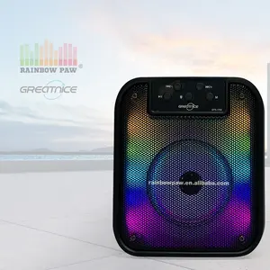 Original kts bt portable wireless speaker gts-1750 high quality loud tws small 4 inch speaker mp3 with rgb color party lights