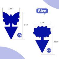 Pièges collants irréguliers personnalisés, attrape-insectes volants à forte adhérence pour plantes d'intérieur, jardin et serre