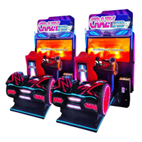 Machine de course de voiture de machine de simulateur de course d'arcade à jetons avec la vidéo d'écran
