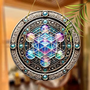 1 Stück, 2D-Flachacryl, Metatron <span class=keywords><strong>Cube</strong></span> Garden Light Trap (8 Zoll x 8) - Product Image 4