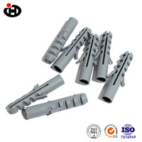 Cheville d'expansion en nylon gris PA66 pour fixation murale sur béton, brique et cloisons sèches