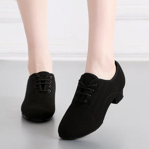 Scarpe da <span class=keywords><strong>Ballo</strong></span> Latino Nere per Danza Moderna per Bambini e Adulti - Product Image 5