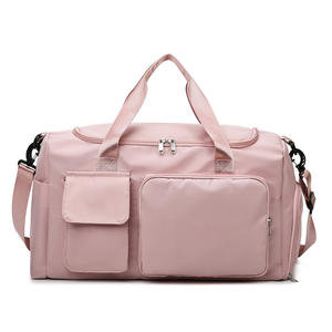 Gran oferta, bolsa de lona de viaje plegable de gran capacidad, logotipo personalizado, bolsa de equipaje de gimnasio de fin de semana, bolsa deportiva con compartimento para zapatos Oxford - Product Image 5