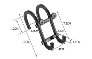 Support mural universel multifonctionnel et durable <span class=keywords><strong>pour</strong></span> salle de bain, avec crochet et support <span class=keywords><strong>pour</strong></span> téléphone portable, sans perforation - Product Image 5