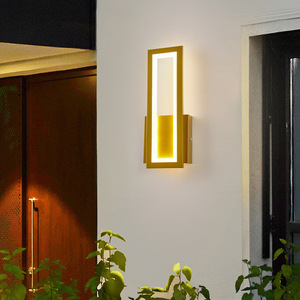 Luminaire LED étanche IP65, résistant à la pluie, 12W, lampe de couloir extérieure pour entrée, villa, entrée carrée, design simple, 3000K - Product Image 6