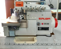 Machine à coudre surjeteuse à quatre fils de Taïwan Siruba 747L 747 Machine à coudre surjeteuse industrielle