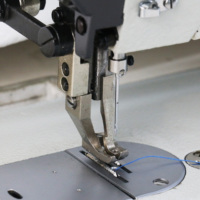 Machine à coudre industrielle plate à point noué HK-0303, à aiguille simple, engrenage en fer, robuste, à commande électronique, automatique