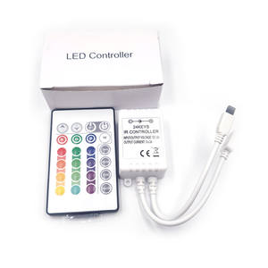 5m 150leds Rgb 5050 étanche Ip65 Led bande lumineuse Smd Ir 24key 44 clé à distance 12v nous adaptateur secteur Kit complet pour <span class=keywords><strong>Amaza</strong></span> - Product Image 4