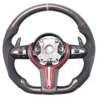 Volante Deportivo Personalizado con Detalles en Rojo Carbono Seco para BMW F11 M6 F06 F13 F02 F03 F07 F18 F12 F07 F90 F91 F92