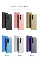 Étui miroir à rabat pour Samsung Galaxy Z Fold 7 6 5 4 3, avec béquille intégrée et protection d'écran, coque miroir électroplaquée