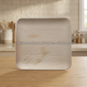 Plateau de service rectangulaire jetable en feuille de palmier écologique - Product Image 2